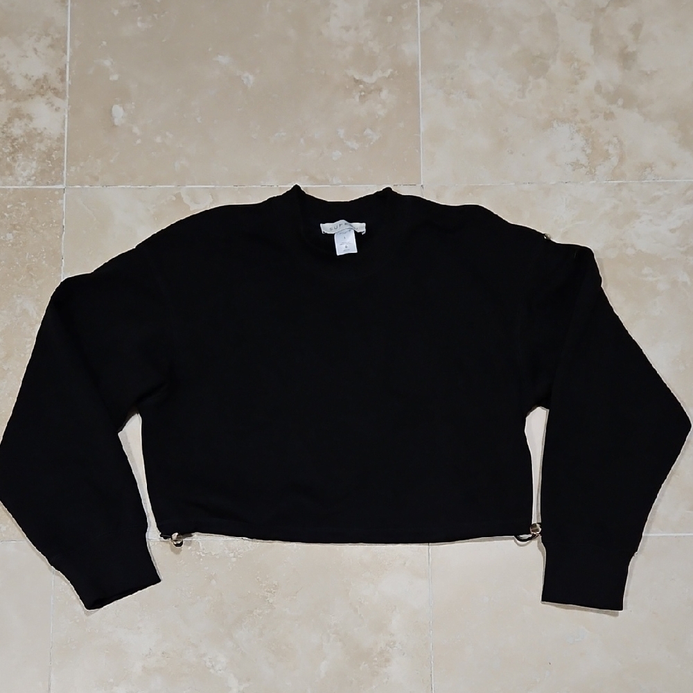 Supesu Crop Crewneck Sweatshirt Size 1 / S